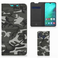 Samsung Galaxy A40 Hoesje met Magneet Army Light