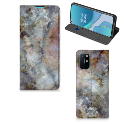 OnePlus 8T Standcase Marmer Grijs OnePlus 8T Standcase Marmer Grijs