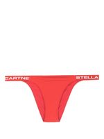 Stella McCartney bas de bikini à logo imprimé - Rouge - thumbnail