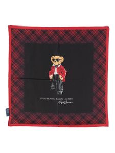 Polo Ralph Lauren foulard Polo Bear en soie Mulberry - Noir