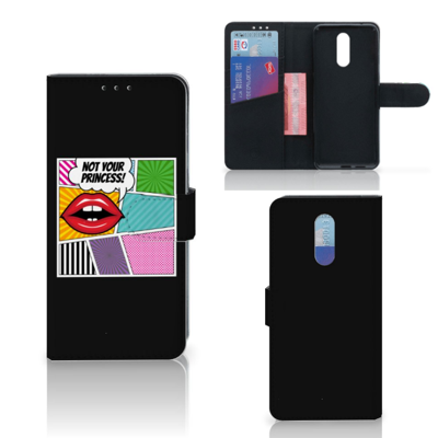Nokia 3.2 Wallet Case met Pasjes Popart Princess