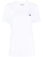 Vivienne Westwood t-shirt en coton à motif Orb brodé - Blanc