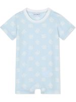 Dolce & Gabbana Kids barboteuse à logo DG - Bleu