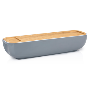 Bread box with bamboo lid/cutt