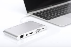 Digitus DIGITUS USB-C dockingstation Geschikt voor merk: Universeel Incl. laadfunctie