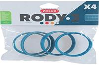 Zolux ZO-206033-4 ringen voor Rody-buizen, kleur blauw, grootte ø 6 cm voor knaagdieren - ZO-206033