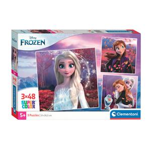 Clementoni Legpuzzel Super Color Vierkant Frozen, 3x48st.