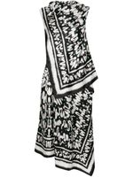 Christian Wijnants Diatou graphic-print asymmetric dress - Noir