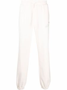 MSGM pantalon de jogging à logo imprimé - Blanc