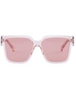 Prada Eyewear lunettes de soleil à monture rectangulaire - Rose - thumbnail