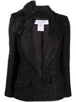 Christian Dior Pre-Owned veste volantée à design texturé pre-owned - Noir