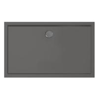 Xenz Mariana douchebak 130x80x4cm rechthoek Acryl Antraciet 6934-05
