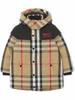 Burberry Kids doudoune à capuche détachable - Tons neutres