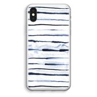 Ink Stripes: iPhone X Transparant Hoesje - thumbnail