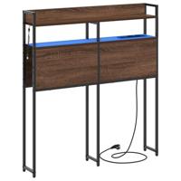 vidaXL Moderne Hoofdbord voor de Slaapkamer - Stijlvol en Praktisch met Opslagframe en Ingebouwde Verlichting