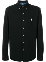 Polo Ralph Lauren chemise boutonnée à broderies - Noir