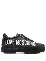 Love Moschino baskets à logo imprimé - Noir - thumbnail