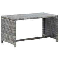 vidaXL Salontafel 70x40x38 cm poly rattan antraciet