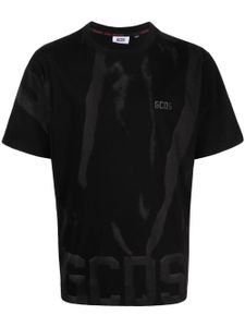 GCDS t-shirt en coton à logo imprimé - Noir