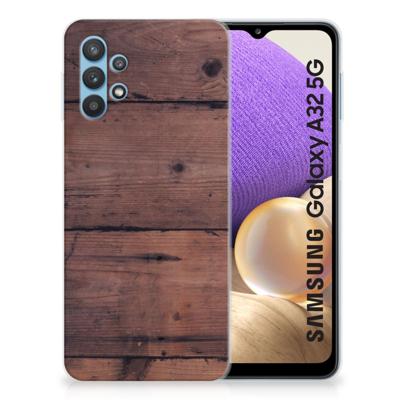 Samsung Galaxy A32 5G Bumper Hoesje Old Wood