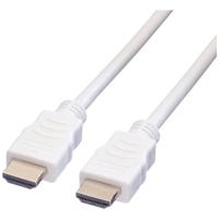 VALUE HDMI High Speed Cable met Ethernet M-M, wit, 5 m - thumbnail