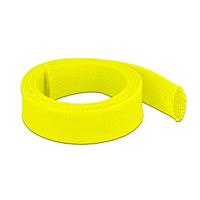 Delock Gevlochten slang rekbaar 2 m x 38 mm geel