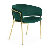 Kave Home Runnie eetkamerstoel groen