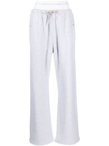 Alexander Wang pantalon de jogging à taille logo - Gris