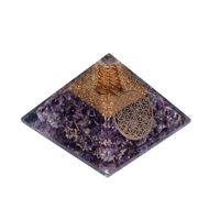 Orgoniet Piramide Amethist Flower of Life (7 x 7 x 6 cm) - thumbnail