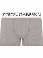 Dolce & Gabbana boxer à taille à logo - Gris