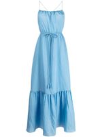 alice + olivia robe nouée Jayda à volants superposés - Bleu