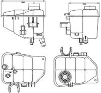 Expansietank, koelvloeistof CRT126000S