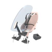 Urban Iki fietsstoeltje voor + windscherm actie met gratis montage blok Sakura Pink / Shinju White