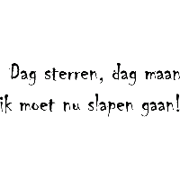 Dag sterren - Muursticker - thumbnail