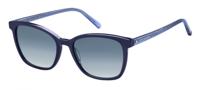 Tommy Hilfiger zonnebril 1723/S dames cat. 3 vierkant blauw