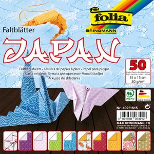 Vouwpapier Folia Japan 50vel assorti