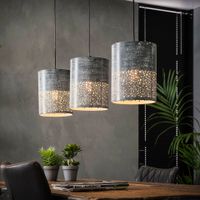 Hanglamp Sanaa, 3-lamps, 20cm - Grijs - thumbnail