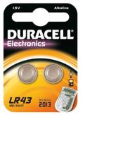 Duracell Knoopcel LR43 1.5 V 2 stuk(s) 73 mAh Alkaline AG12 - thumbnail