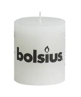 Bolsius Stompkaarsen Rustiek Wit 80/68 mm - 6 Stuks