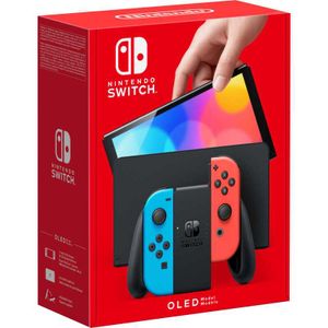 Switch Console (OLED Model) - Blauw/Rood