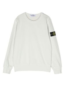 Stone Island Junior sweat à patch Compass - Gris