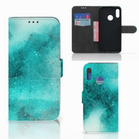 Hoesje Honor 10 Lite Painting Blue - thumbnail