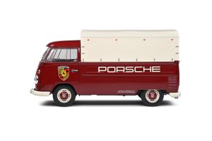 Solido VOLKSWAGEN T1 PICK-UP PORSCHE SERVICE Stadsauto miniatuur Voorgemonteerd 1:18