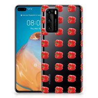 Huawei P40 Siliconen Case Paprika Red