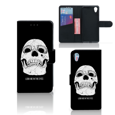 Telefoonhoesje met Naam Sony Xperia X Skull Eyes Telefoonhoesje met Naam Sony Xperia X Skull Eyes