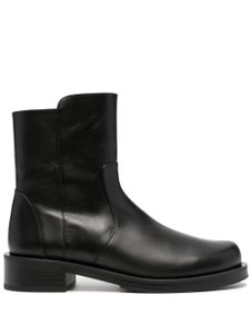 Stuart Weitzman bottines en cuir 35 mm - Noir