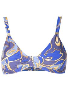 Lygia & Nanny bikini à imprimé graphique - Bleu