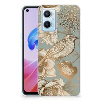 TPU Case voor OPPO A96 | OPPO A76 Vintage Bird Flowers