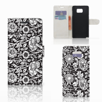 Samsung Galaxy Note 5 Hoesje Black Flowers