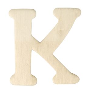 Houten lettertje K   -